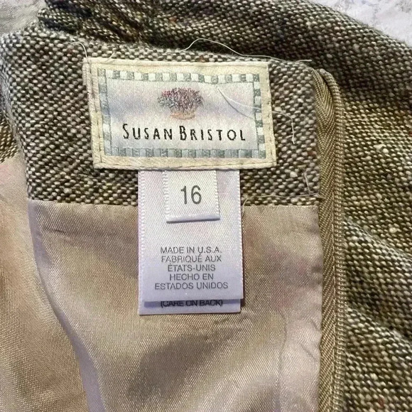 NWT Susan Bristol Vintage Wool Vest and Skirt Set P36 - Picture 8 of 11